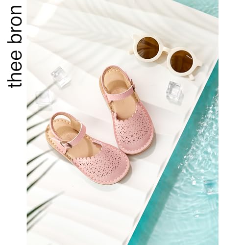 Image of THEE BRON Toddler Girls Espadrilles Sandals Hollow Out Rustic Dress Shoes