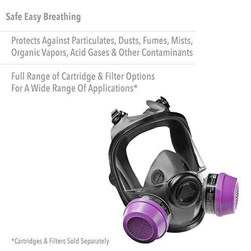 Honeywell North 5400 Series Niosh-Approved Full Facepiece Respirator, Small (54001S) #TOP1