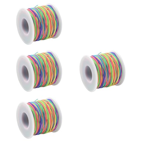 Cordon de collier perles NUOBESTY 4 rouleaux fil elastique - 2