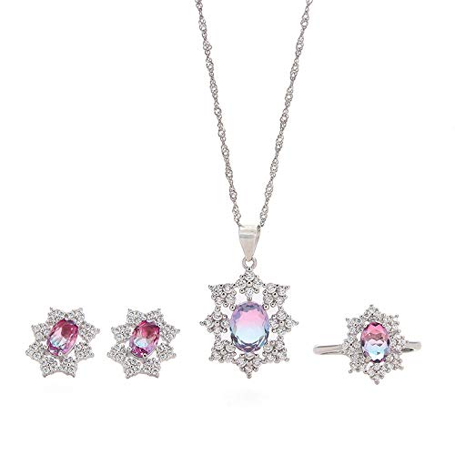 Ensemble bijoux femme en argent cristal : le cadeau créatif idéal