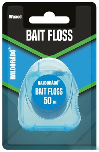 Haldorado Bait Floss, 50m, gewachste Angelschnur für Pop-up Baits und Rig Aufsätze