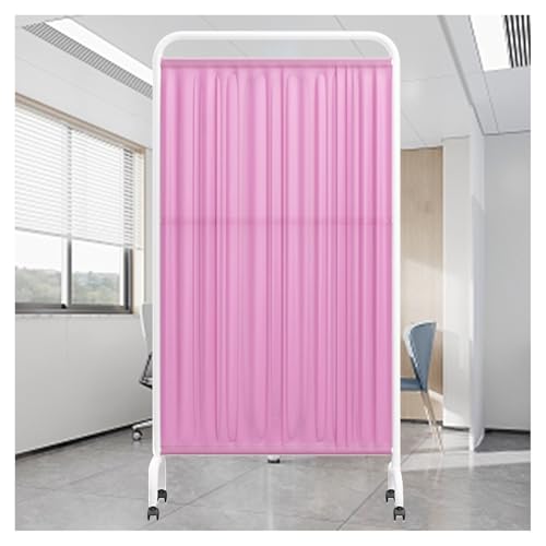 Mamparas de privacidad de un Solo Panel, Separador de Puertas portátil Temporal, Divisor de ambientes de Tela Resistente con Ruedas, para vestíbulo, salón de Belleza y Oficina (Color 5, 2 pa