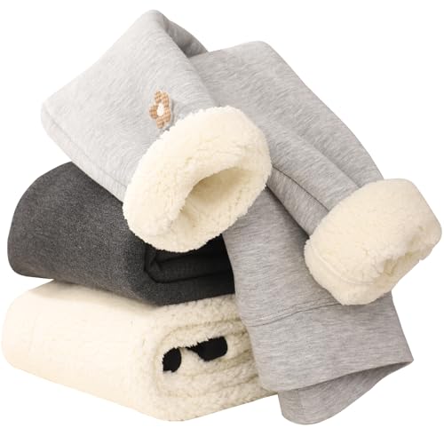 Chicduo 3 Pack Girls Fleece Lined Leggings Kids Winter Thick Warm Pants by Chicduo - Used condition - US$34.89