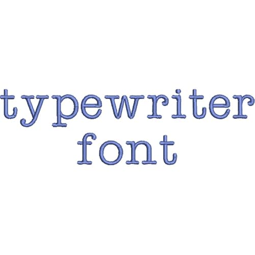 Threadart Machine Embroidery Design Bundles - Alphabet Sets - Typewriter