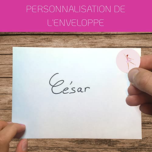 RXLITE NOUVEAUTE KIT CREATIF DE 10 CARTES D'INVITATION ANNIVERSAIRE A GRATTER THEME DANSEUSE EN FRANCAIS: 10 CARTONS, 10… - Image 5