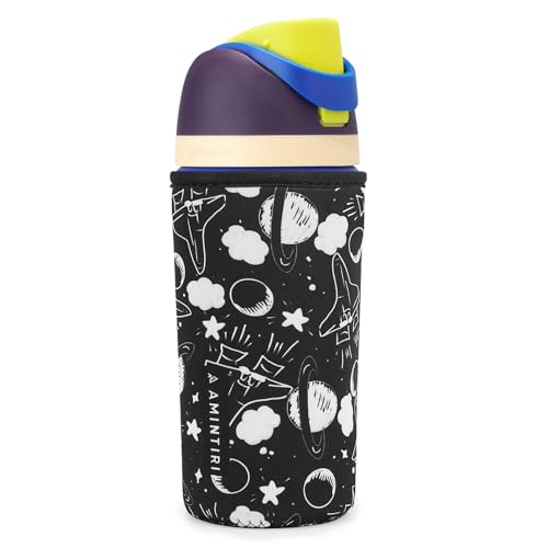 Owala Kids FreeSip 16IX 킢X[u ̃lIvJo[ Owala 16IXΉ  ɋX[u j̎q ̎q wZ (Travel In SpaceA16IX)