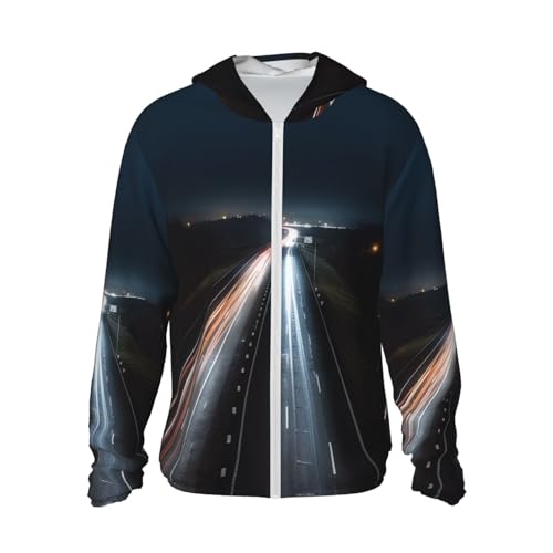 Veste à capuche UPF 50+ Highway at Night idéale pour vos randonnées de nuit