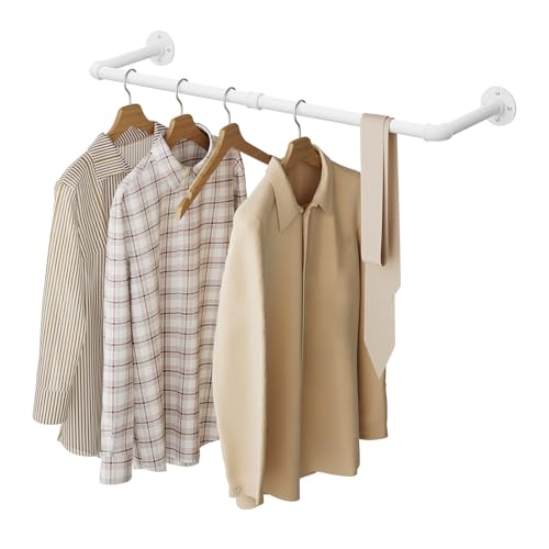 ESituro Perchero Pared Riel Ropa Colgante