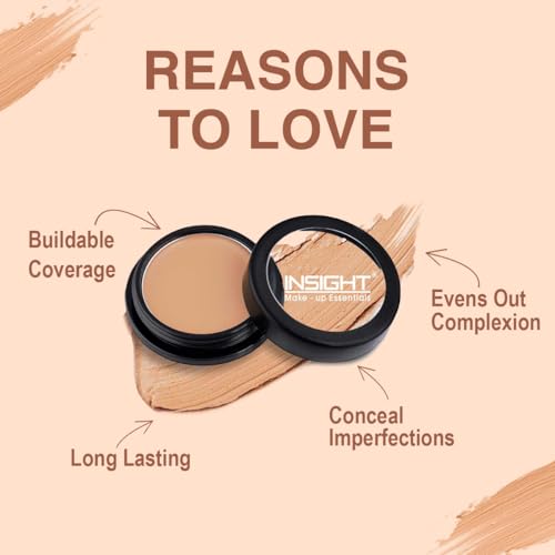 Image of INSIGHT Concealer for All Skin Types | Waterproof & Long Lasting | Buildable Coverage | Easy to Blend | Conceals Pigmentation | Face Makeup |Beige - 3.5g (Pack of 3)