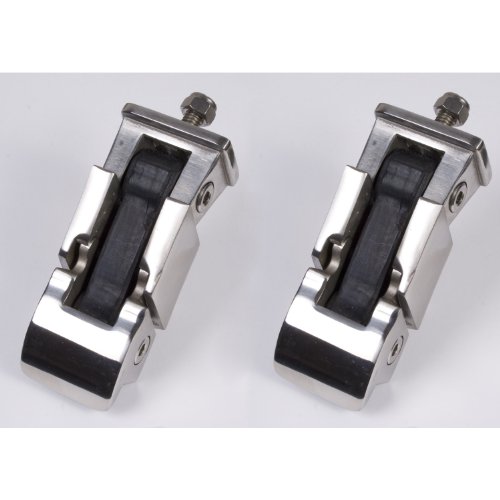 Rugged Ridge Stainless Steel Hood Catches, Pair | 11116.02 | Fits 1997-2006 Jeep Wrangler TJ; 2004-2006 Jeep Wrangler LJ