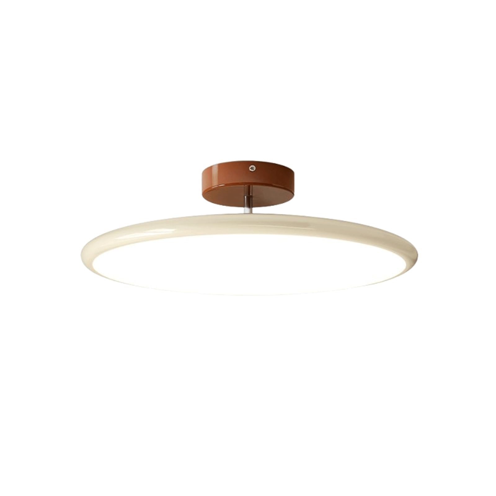 PLQWUJD Exquisite Chandelier Ceiling Light Fixture Round Ceiling Lamp Semi Flush Mount Lighting Fixtures Dimmable LED Close to Ceiling Light Modern Chandelier(Beige,50cm)