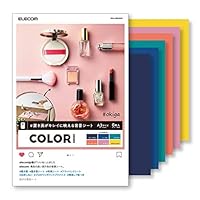 エレコム 撮影背景シート バックペーパー ペーパーシート COLOR A3 6枚入(6パターン×各1枚) DGA-BPA303