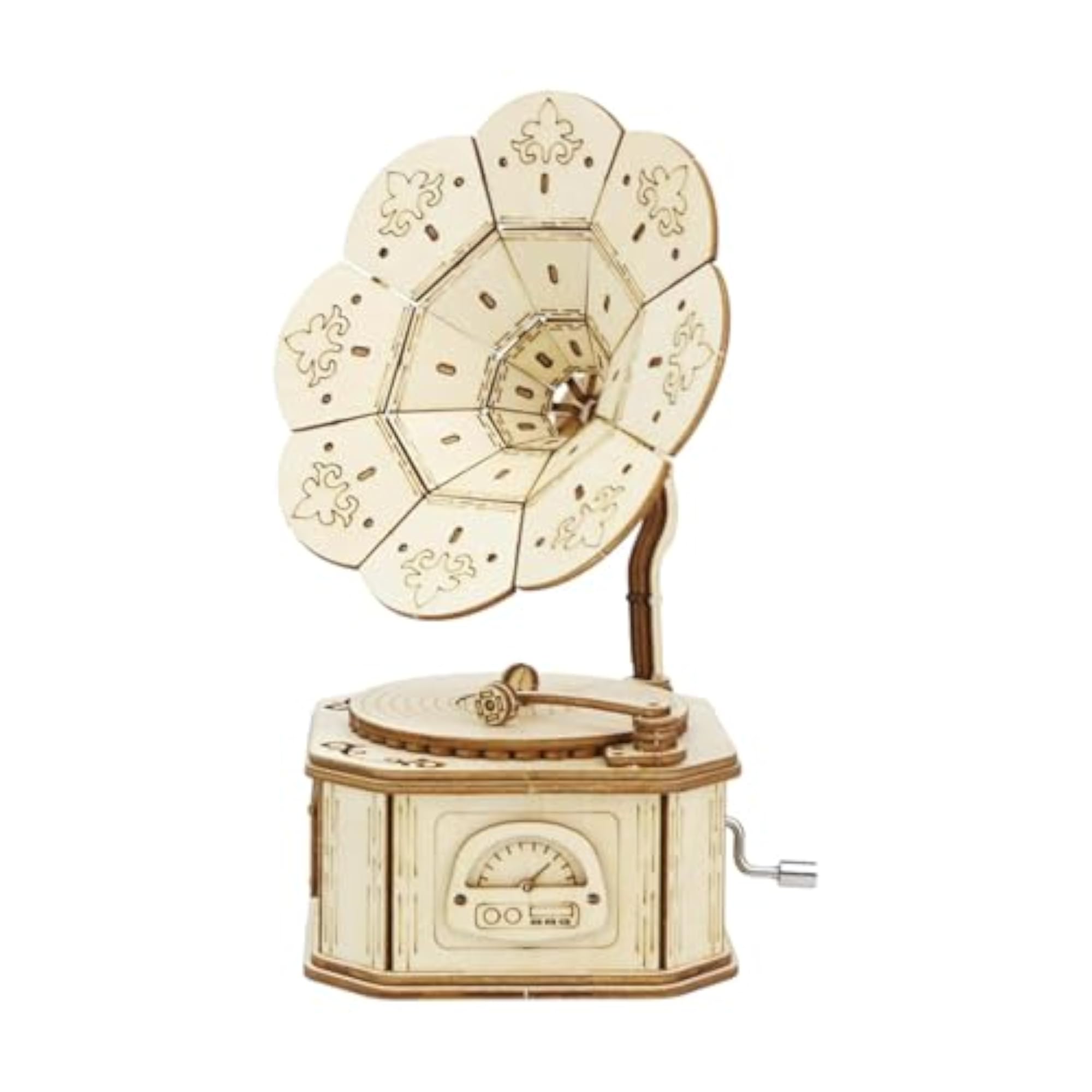 3D Wooden Gramophone Puzzle Brain Teaser