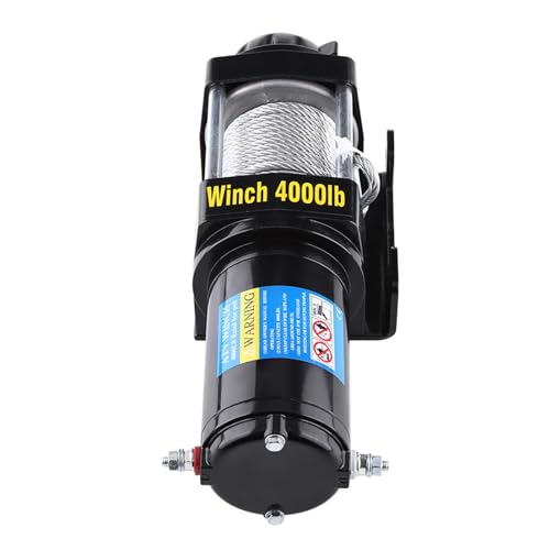 Winch eléctrico 4000 lb 12V con cable de acero 15 m miniatura 5