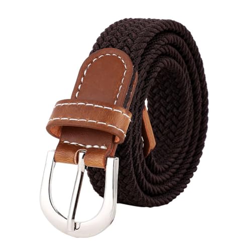 EUBUY Elastic Braided Belt, Braided Canvas Woven Elastic Stretch Belts for Men Women Junior Golf Casual Jeans Shorts Pants, Woven Stretch Belt with Multicolored