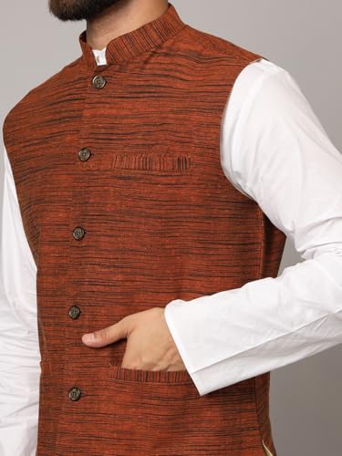 Image of LATEST CHIKAN Men's Nehru Jacket /Waistcoat Sophisticated Ethnic Wear