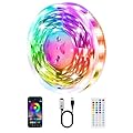 PSTAR LED Strip Lights 65.6ft Music Sync Color Changing RGB Led Lights for Bedroom with Remote App Control Bluetooth LED Lights,USB-Powered for Bedroom Room Apartment Kitchen Party Decorations