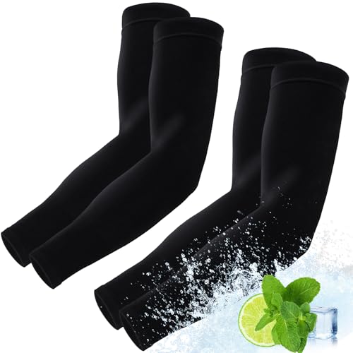 Arm Sleeves Cooling Sports Sleeve Arm Compression Sleeve UV Sun Protection UPF 50 Tattoo Cover Up for Outdoor