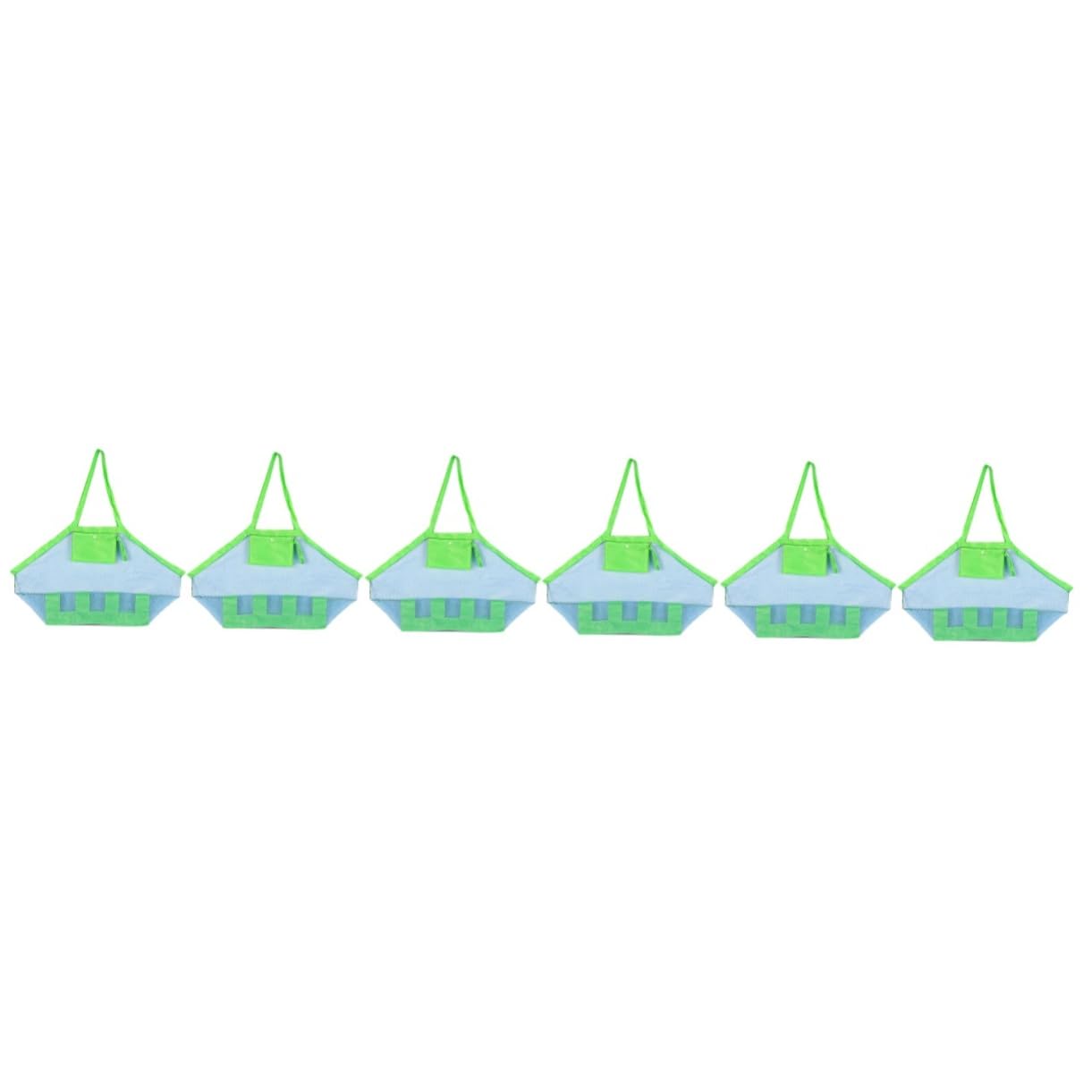 UPKOCH Bolsa De Mano De Malla De 6 Piezas Bolsa De Juguetes para Arena Juguetes para Exteriores Mochila De Malla para Playa Bolso De Mano para Playa Bolso De Playa para