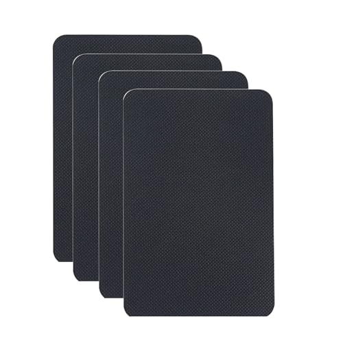 Image of 4 Pack Self Adhesive Furniture Pads, 10x10cm Cuttable Non Slip Floor Protectors, Waterproof Anti Vibration Rubber Grips for Hardwood Floors