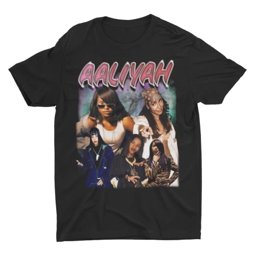 AALIYAH VINTAGE ! - T-Shirt [tailles/couleurs] (M, Gris)