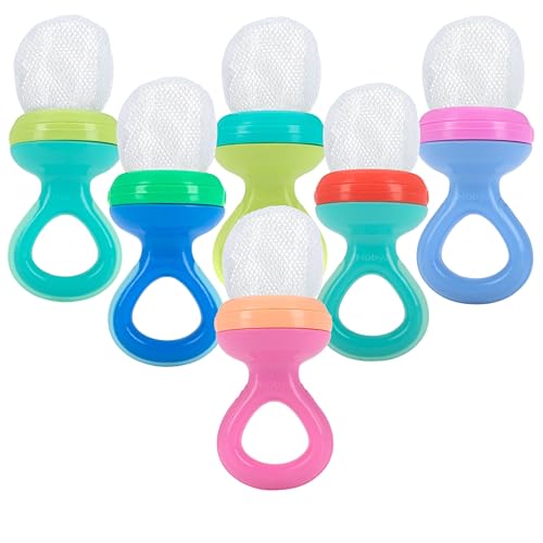 Nuby- Nibbler Alimentador antiahogo con Redecilla, multicolor