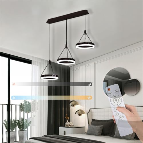 Moderne luminaire suspension linéaire LED au design minimaliste noir