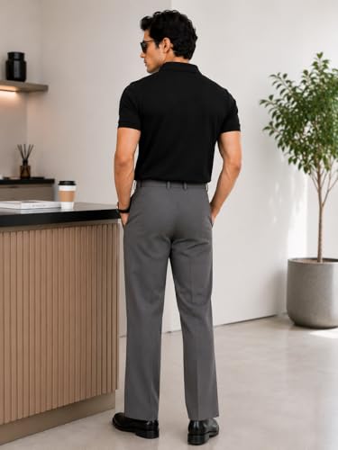 Image of Men's Formal Trouser Pant| Men's Bootcut Important Pant | Men Slim Fit Pants, Straight Fit Formal Trouser | Elegant Styling for Daily Use