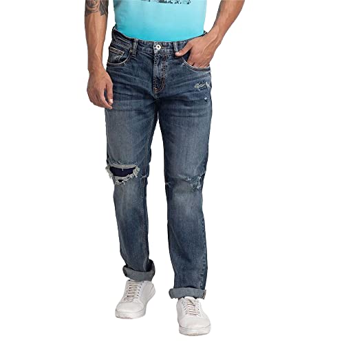 Image of Spykar Men Mid Rise Slim Fit Jeans