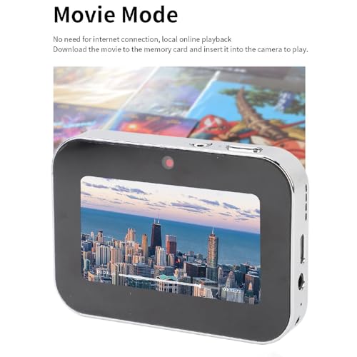 Cámara digital Yunseity 64MP 4K con lente triple miniatura 7