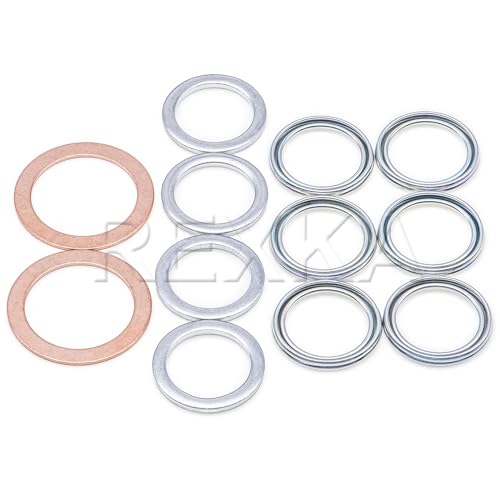 Rexka Transfer & Differential Service Gasket Kit Fits Toyota Lexus 4Runner Land Cruiser Tundra Tacoma FJ Cruiser Highlander RAV4 Sequoia Sienna 12157-10010 90430-24003 90430-18008 (Pack of 12)
