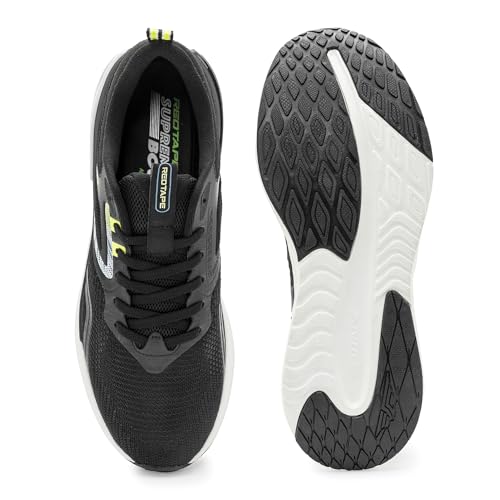 Image of Red Tape Athleisure Sports Shoes for Men | Soft Cushioned Insole, Slip-Resistance, Dynamic Feet Support, Arch Support & Shock Absorption Black