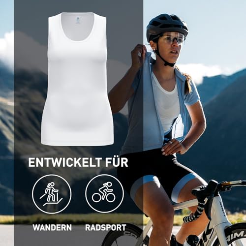 Odlo Unterhemd Damen Kurzarm Active F-Dry Light I Funktionsshirt I Funktionsunterwäsche – Ansicht 4