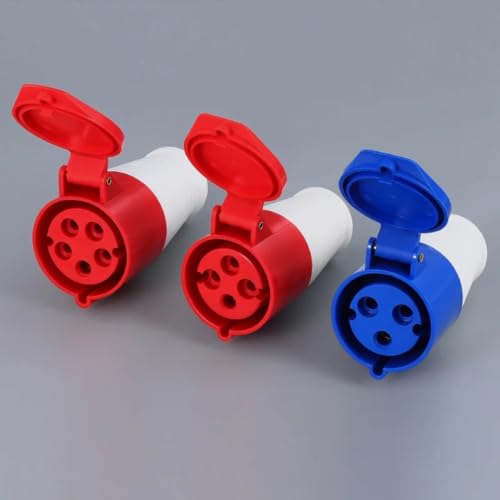 Socket 4P 32A IP44 de pared para una conexión segura a 380V y 415V en talleres 8