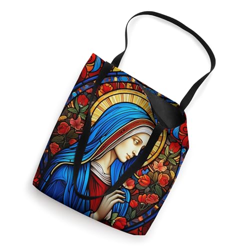 Bolso Tote con Diseño Vidriera Virgen María miniatura 2