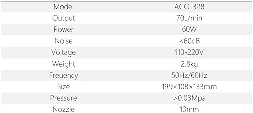 Miniatura 8 de Cloudray Compresor de aire de 135W Bomba de aire comercial magnética eléctrica 120Lmin para máquina de corte de grabado láser de CO2 ACO-009D (220V