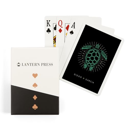 Lantern Press Baraja Poker 52 Cartas Neon Turtle
