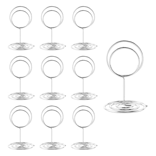 10 Pcs Table Number Holders,5cm/1.97inch Table Number Stands,Photo Holders for Tables for Wedding Party Graduation Reception Restaurant