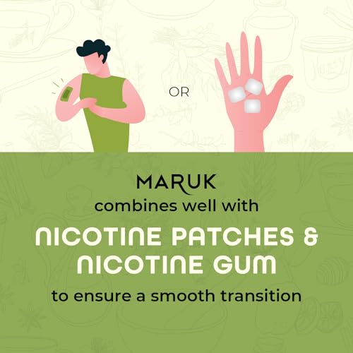 Image of Maruk Meditations - Premium Herbal Smokes | No Nicotine, No Tobacco, No Additives | Patented | Made with Pure 100% Ayurvedic Herbs | Quit Smoking Cigarette Alternative (20 Packs, 200 Sticks)