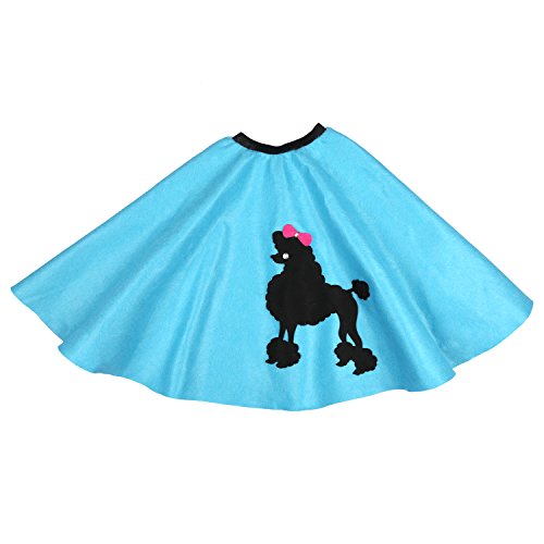 Qnprt QN50SSKIRT-BL 50S Girls Costume Accessory Set thumb #2