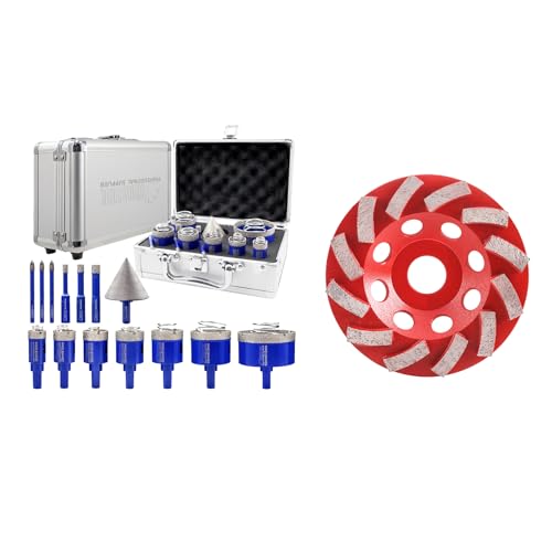 Kit de brocas diamante para azulejos con vástago triangular 14 piezas miniatura 1
