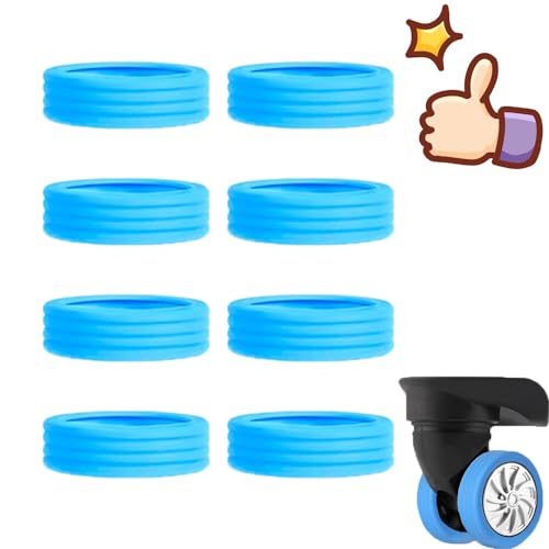 Rhqfdm 8 Piezas Equipaje Ruedas Cubierta Maleta Ruedas Protección Colorido Silicona Equipaje Rueda Cubre Rueda Equipaje Reducción De Ruido Y Absorción De Choque Cubierta Protectora Azul Rhqfdm 8 Piezas Equipaje Ruedas Cubierta Maleta Ruedas Protección Colorido Silicona Equipaje Rueda Cubre Rueda Equipaje Reducción De Ruido Y Absorción De Choque Cubierta Protectora Azul