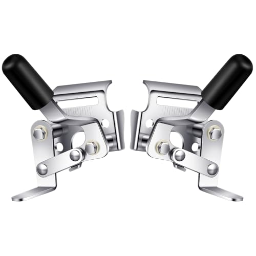 Image of DaisyInner 2 Pcs Heavy Duty Wheelchair Brakes Wheel Locks Wheelchair Parts Mount Bolt on Style for 7 /8 Inch Tubing Universal Wheel Lock Brake Assembly Medical Transport Chair Brake Side (Silver)