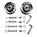 Trolley günstig Kaufen-LOTOWELZON Schwarz klar 50mm Ersatz Rollen für Kofferrollen Gummi Rollen Rder Ersatz Wheels für Trolley Samsonite Rollen mit 8mm kugellager Ersatzteile Reparatur Set (OD50*W18mm/1.97
