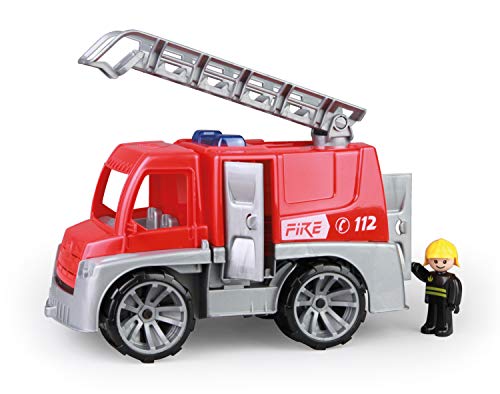 Camion de pompiers avec figurine LENA Truxx résistant aux chocs pour enfants fatigués des jouets fragiles