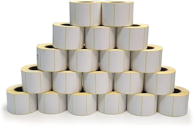 THERMAL Sticker Label Size 58x39 mm for Barcode Label Printer Scale | Direct Thermal & Thermal Transfer | White Color | 800 Labels per Roll | 40 mm Core | Best For Grocery Scales (60)