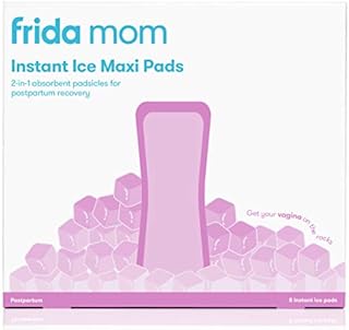 Frida Mom 2-in-1 Postpartum Absorbent Frida Mom Postpartum Perineal Ice Maxi Pads | Instant Cold Therapy Packs and Absorbent Maternity Pad in One Ready-to-use Padsicle for After Birth