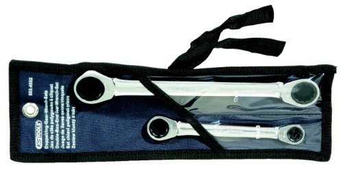 GEARplus double ratchet ring spanner set, 2 pcs