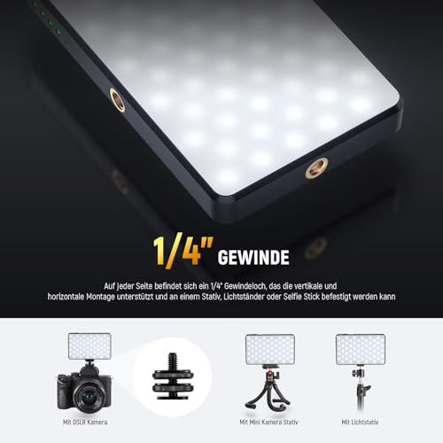 NEEWER BASICS LED Selfie und Tattoo Licht kompatibel mit iPhone, BL120B – Ansicht 6