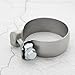 eMagTech 1Pc Car Exhaust Clamp 304 Stainless Steel Exhaust Pipe Clamp Replacement Part A0004901241 Compatible with Mercedes Benz Central Exhaust Clamp 65mm